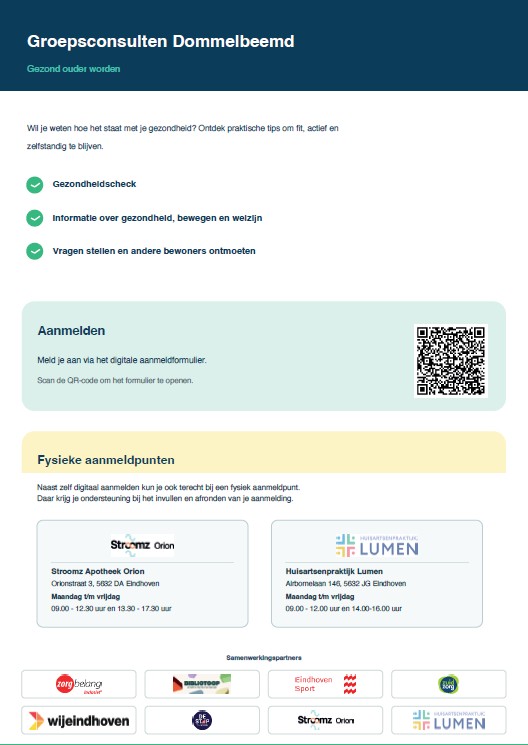 Flyer groepsconsulenten Dommelbeemd